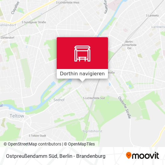 Ostpreußendamm Süd Karte