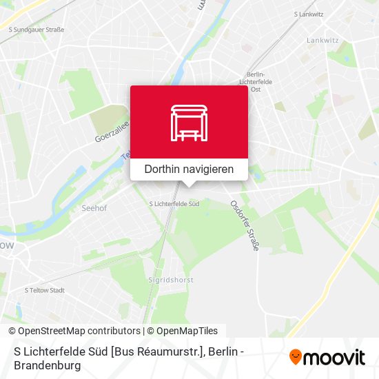 S Lichterfelde Süd [Bus Réaumurstr.] Karte
