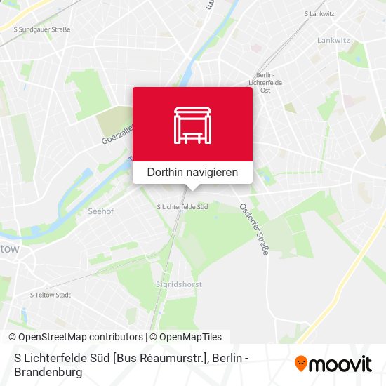 S Lichterfelde Süd [Bus Réaumurstr.] Karte