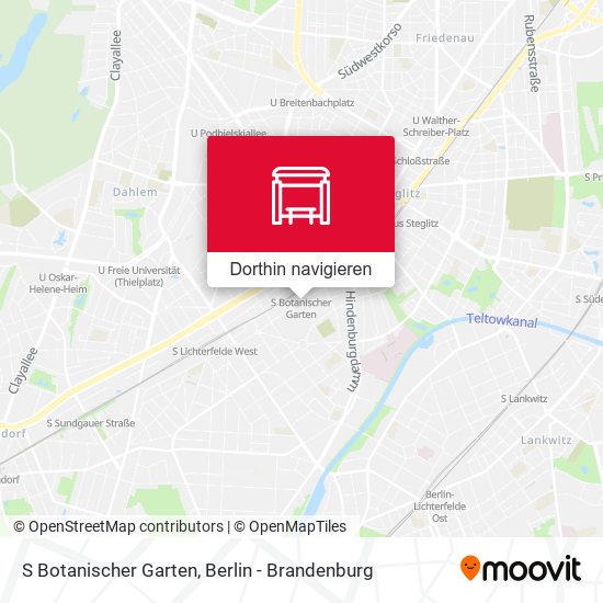 S Botanischer Garten Karte
