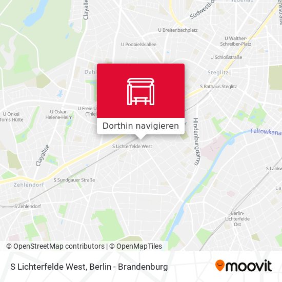 S Lichterfelde West Karte
