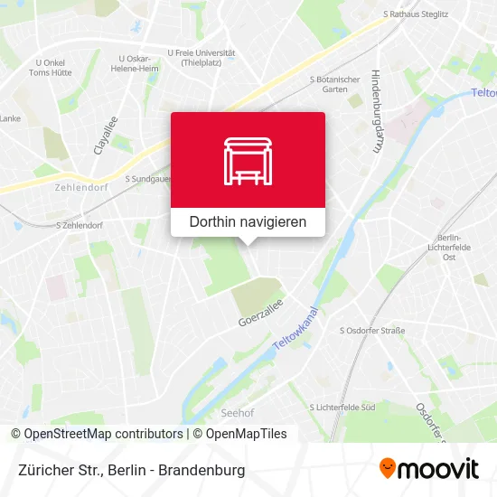 Züricher Str. Karte