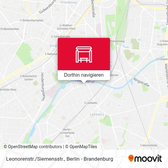 Leonorenstr./Siemensstr. Karte