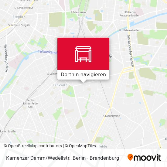 Kamenzer Damm/Wedellstr. Karte