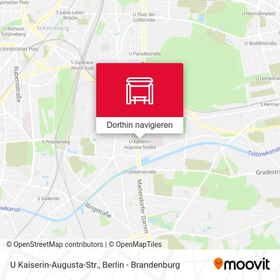 U Kaiserin-Augusta-Str. Karte