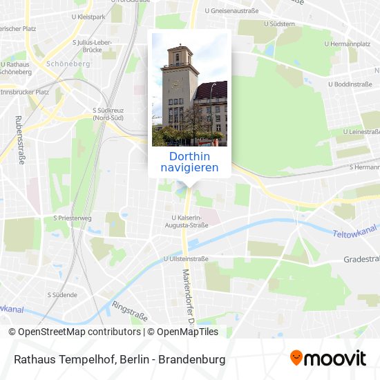 Rathaus Tempelhof Karte