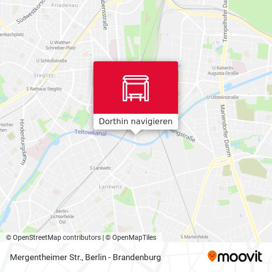 Mergentheimer Str. Karte