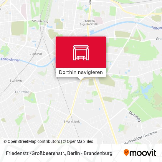 Friedenstr./Großbeerenstr. Karte