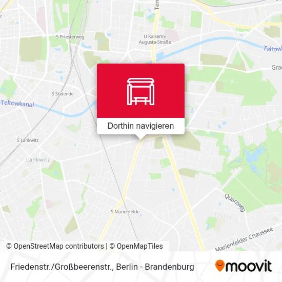 Friedenstr./Großbeerenstr. Karte