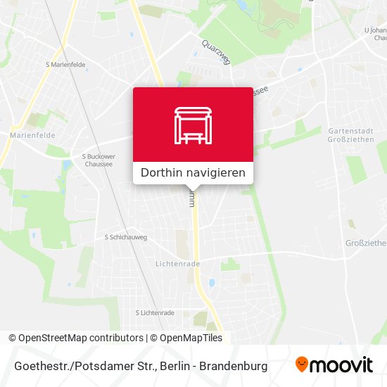 Goethestr./Potsdamer Str. Karte