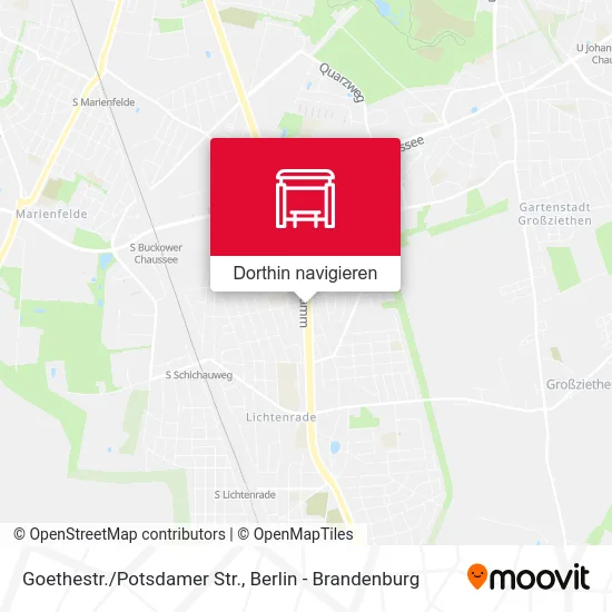 Goethestr./Potsdamer Str. Karte