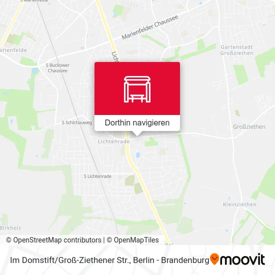 Im Domstift / Groß-Ziethener Str. Karte