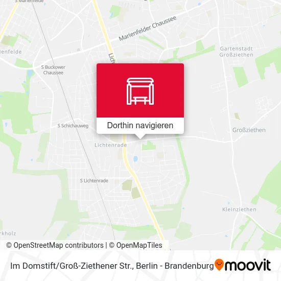 Im Domstift / Groß-Ziethener Str. Karte