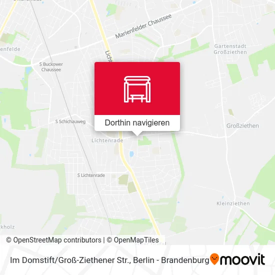 Im Domstift / Groß-Ziethener Str. Karte