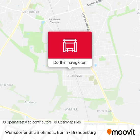 Wünsdorfer Str./Blohmstr. Karte