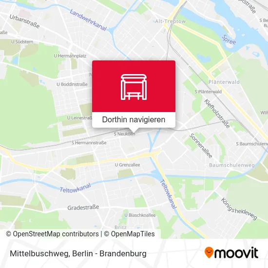 Mittelbuschweg Karte