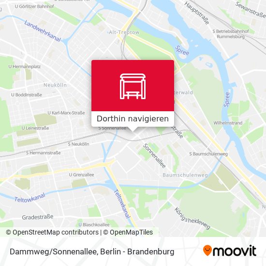 Dammweg/Sonnenallee Karte