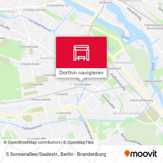 S Sonnenallee/Saalestr. Karte