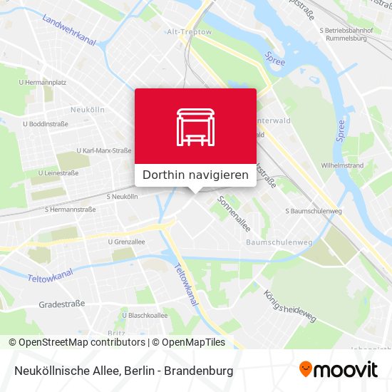 Neuköllnische Allee Karte