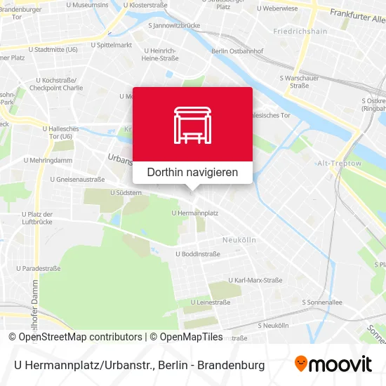 U Hermannplatz/Urbanstr. Karte