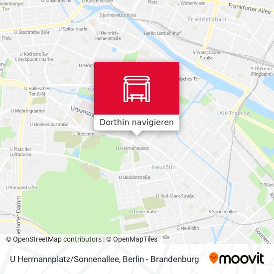 U Hermannplatz/Sonnenallee Karte