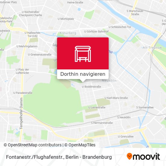 Fontanestr./Flughafenstr. Karte