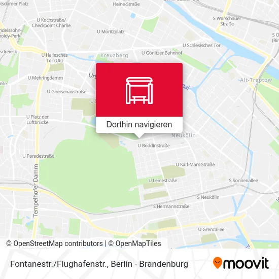 Fontanestr./Flughafenstr. Karte