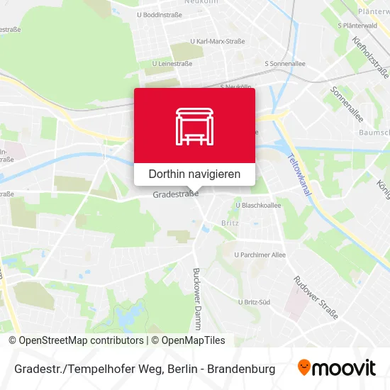 Gradestr./Tempelhofer Weg Karte