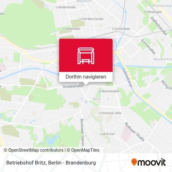 Betriebshof Britz Karte