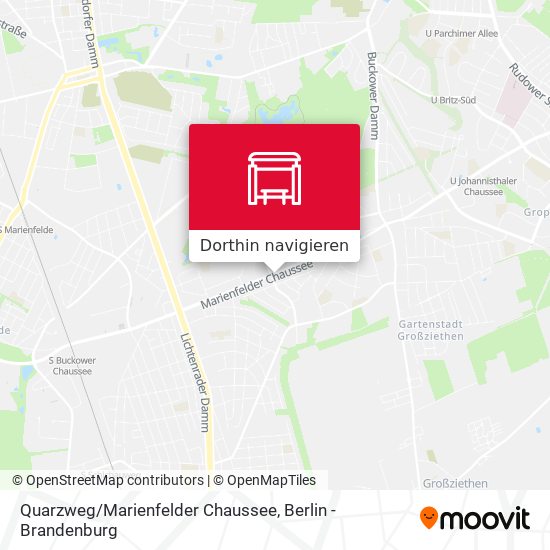 Quarzweg/Marienfelder Chaussee Karte