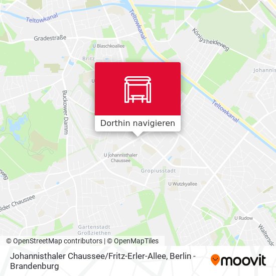 Johannisthaler Chaussee / Fritz-Erler-Allee Karte