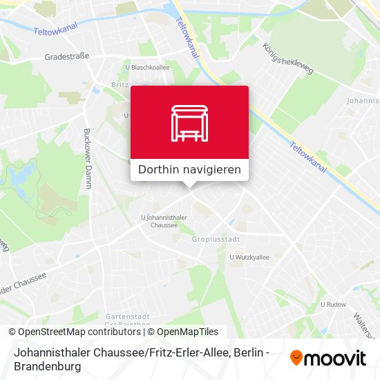 Johannisthaler Chaussee / Fritz-Erler-Allee Karte