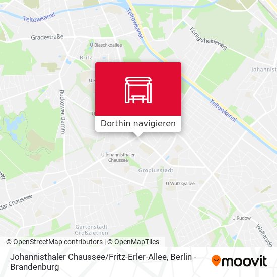 Johannisthaler Chaussee / Fritz-Erler-Allee Karte