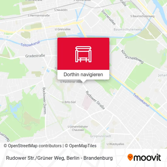 Rudower Str./Grüner Weg Karte