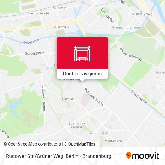 Rudower Str./Grüner Weg Karte