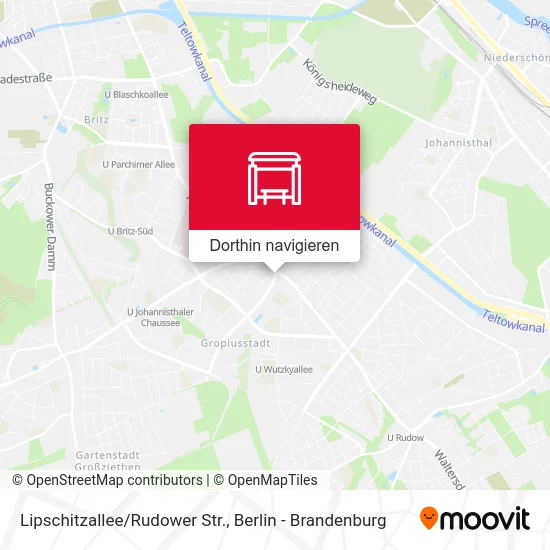 Lipschitzallee/Rudower Str. Karte