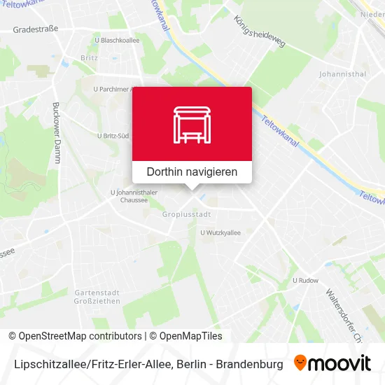 Lipschitzallee / Fritz-Erler-Allee Karte