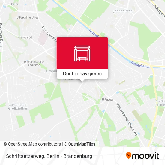 Schriftsetzerweg Karte