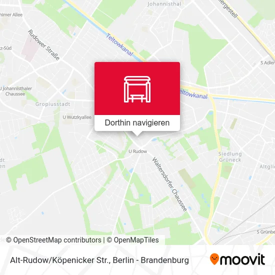 Alt-Rudow/Köpenicker Str. Karte