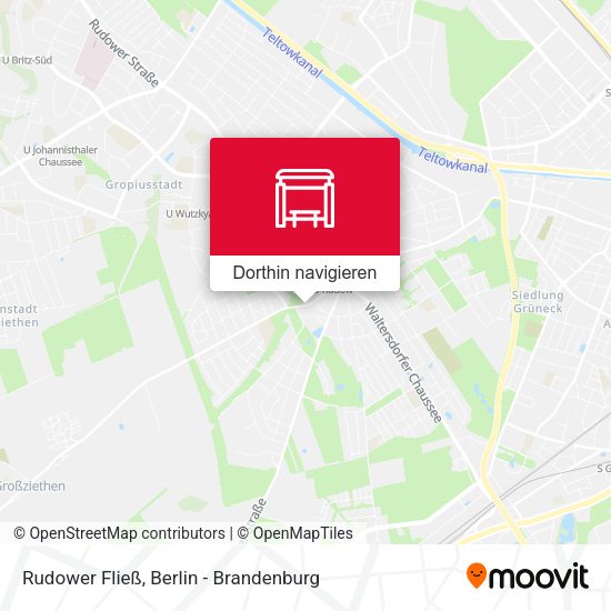 Rudower Fließ Karte