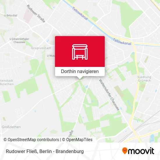 Rudower Fließ Karte