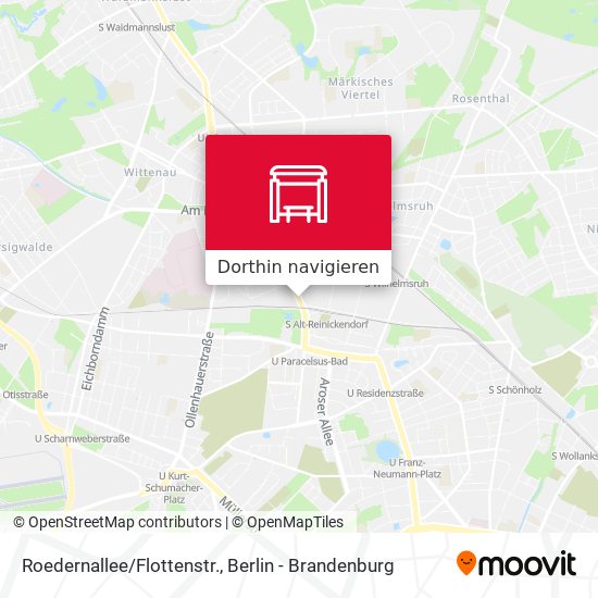 Roedernallee/Flottenstr. Karte