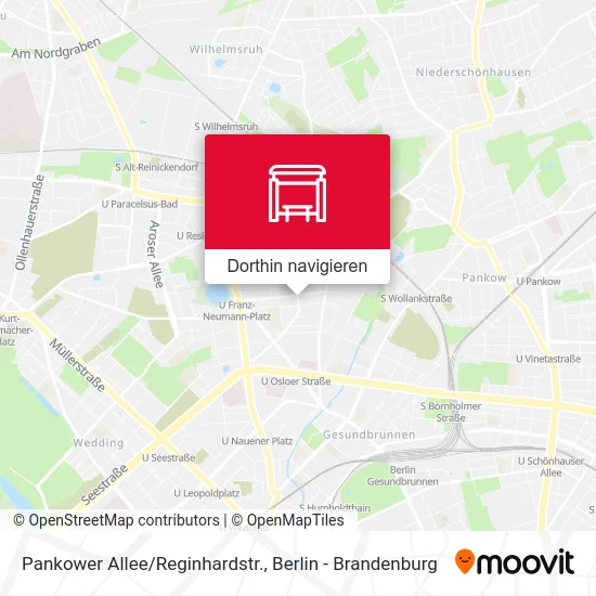 Pankower Allee/Reginhardstr. Karte