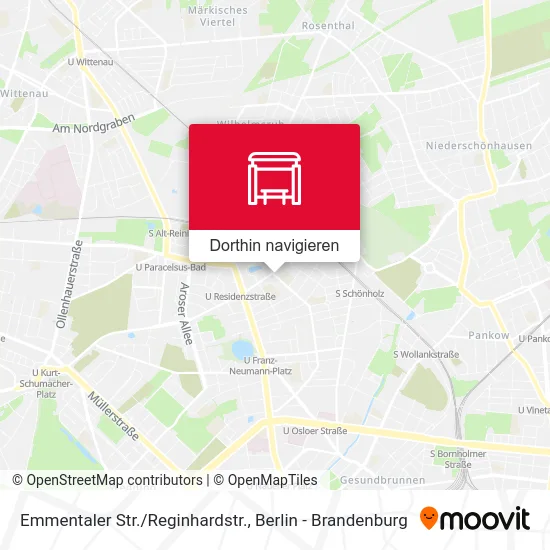 Emmentaler Str./Reginhardstr. Karte