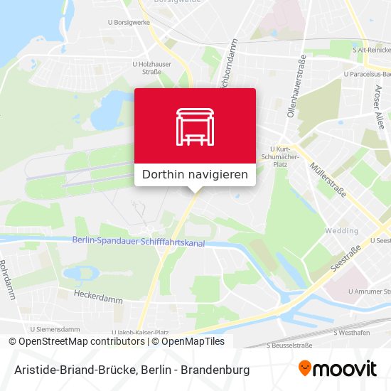 Aristide-Briand-Brücke Karte