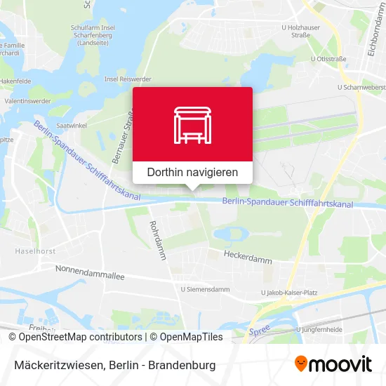 Mäckeritzwiesen Karte