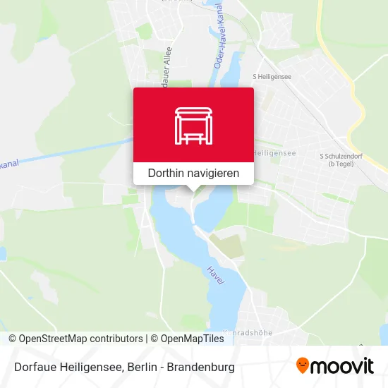 Dorfaue Heiligensee Karte