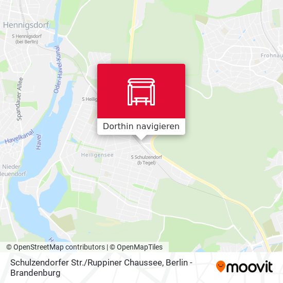 Schulzendorfer Str. / Ruppiner Chaussee Karte