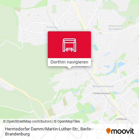 Hermsdorfer Damm / Martin-Luther-Str. Karte