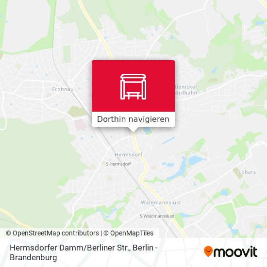 Hermsdorfer Damm/Berliner Str. Karte